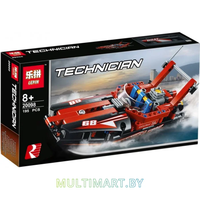 Конструктор Lepin 20098 Моторная лодка (195 деталей)